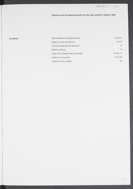 Annual Report 1991-92 (Page 1)