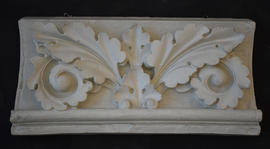 Plaster cast of fragment with foliage (Version 2)