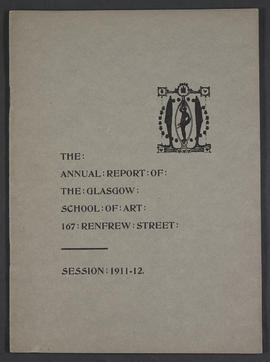 Annual Report 1911-12 (Front cover, Version 1)