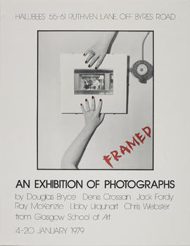 Poster for an exhibition entitled 'Framed'