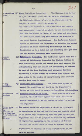 Minutes, May 1909-Jun 1911 (Page 261, Version 1)