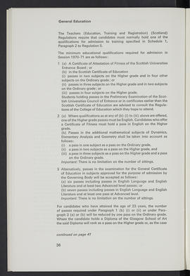 General prospectus 1970-1971 (Page 36)