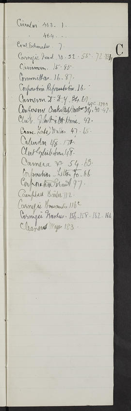 Minutes, Jun 1914-Jul 1916 (Index, Page 3, Version 1)