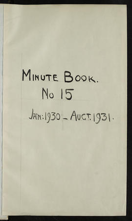 Minutes, Jan 1930-Aug 1931 (Flyleaf, Page 3, Version 1)