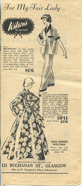 Fashion Illustrations and associated Press Cuttings (Part 7)