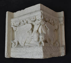 Plaster cast of corner frieze with mythical creatures (Version 2)