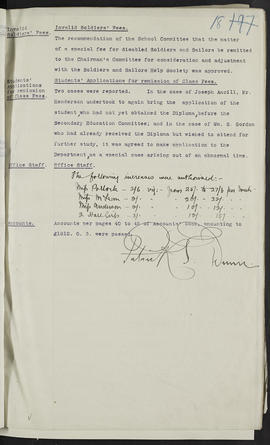 Minutes, Oct 1916-Jun 1920 (Page 18, Version 1)