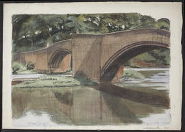 Warkworth, Northumberland; river and bridge