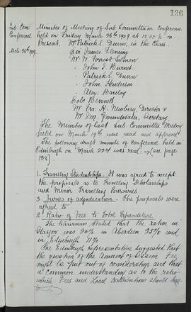 Minutes, Sep 1907-Mar 1909 (Page 136)