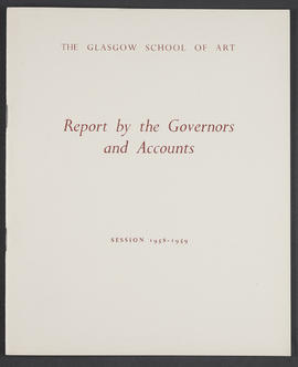 Annual Report and Accounts 1958-59 (Front cover, Version 1)