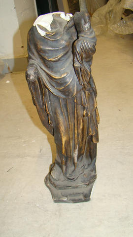 Plaster cast of Mary statuette