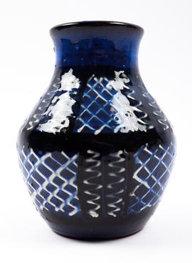Open necked blue vase (Version 2)