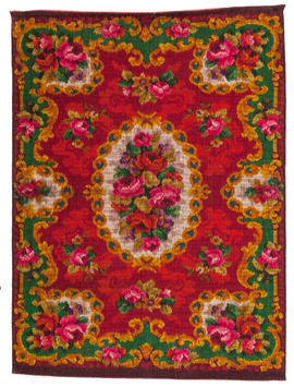 Floral stair runner carpet sample (Version 1)