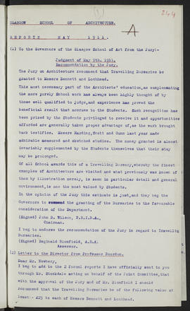 Minutes, May 1909-Jun 1911 (Page 244, Version 1)