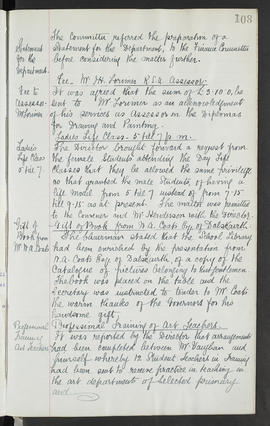 Minutes, Sep 1907-Mar 1909 (Page 108)