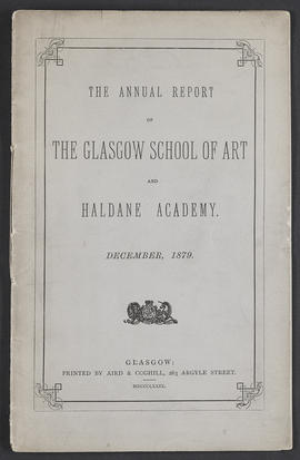 Annual Report 1878-79 (Front cover, Version 1)