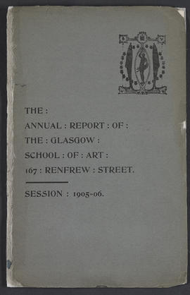 Annual Report 1905-06 (Front cover, Version 1)