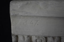 Plaster cast of cornice decorated with egg and dart motif (Version 3)