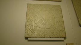 Plaster cast of heraldic panel (Version 1)