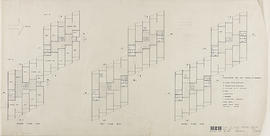 (12/61) plans of typical staircase units (R): 1/8" 1'0"