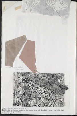 Printed textiles student project sketchbook (Page 40, Version 2)