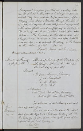 Minutes, Apr 1854-Mar 1882 (Page 69, Version 1)