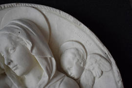 Plaster cast of Virgin and Child roundel (Version 2)