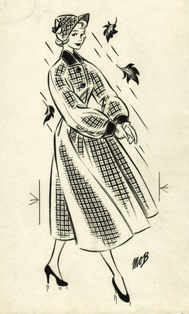 Fashion Illustrations and associated Press Cuttings by Margaret Oliver Brown (Part 17)