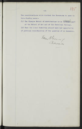 Minutes, May 1909-Jun 1911 (Page 195, Version 1)
