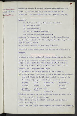 Minutes, May 1909-Jun 1911 (Page 7, Version 1)