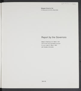 Annual Report 1984-85 (Page 1)