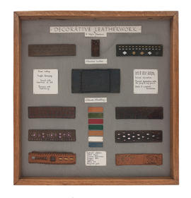 Decorative leatherwork display case (Version 1)