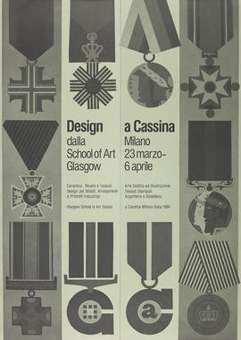 Poster for an exhibition entitled 'Design A Cassina' (Version 1)