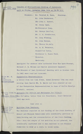 Minutes, Oct 1916-Jun 1920 (Page 11, Version 1)