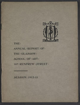 Annual Report 1912-13 (Front cover, Version 1)