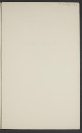 Annual Report 1936-37 (Flyleaf, Page 1, Version 1)