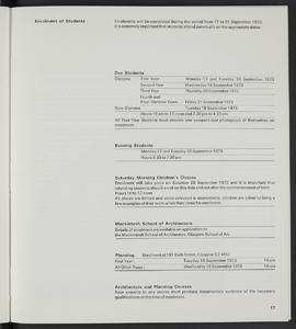 General prospectus 1973-1974 (Page 17)