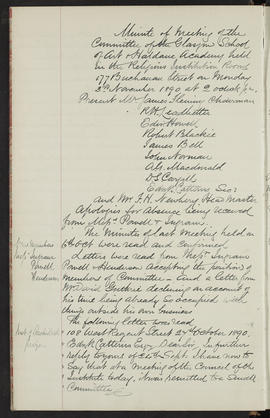 Minutes, Apr 1890-Mar 1895 (Page 11, Version 2)