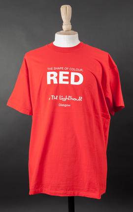 "The shape of the colour red" tshirt (Version 1)