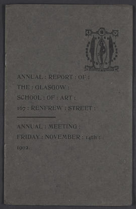 Annual report 1901-1902 (Front cover, Version 1)