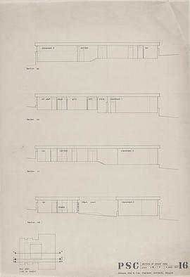 (16) infant wing: 1/8" sections, with key plan