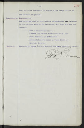 Minutes, May 1909-Jun 1911 (Page 235, Version 1)