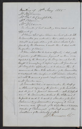 Minutes, Apr 1854-Mar 1882 (Page 51, Version 2)