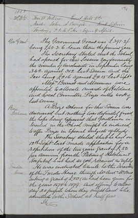 Minutes, Apr 1854-Mar 1882 (Page 171, Version 1)