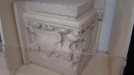 Plaster cast of corner frieze with mythical creatures (Version 1)