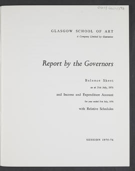 Annual Report 1975-76 (Flyleaf, Page 1, Version 1)