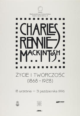 Poster for a Charles Rennie Mackintosh exhibition in Poland
