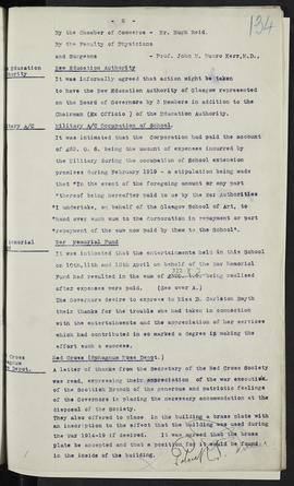 Minutes, Oct 1916-Jun 1920 (Page 134, Version 1)