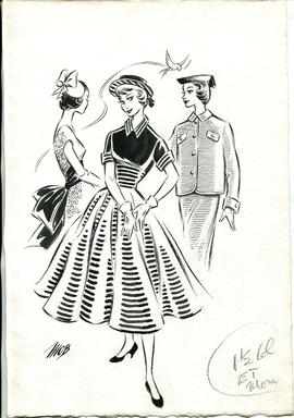 Fashion Illustrations and associated Press Cuttings by Margaret Oliver Brown (Part 4)