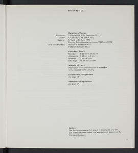 General prospectus 1971-1972 (Page 5)